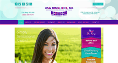 Desktop Screenshot of lisakingortho.com